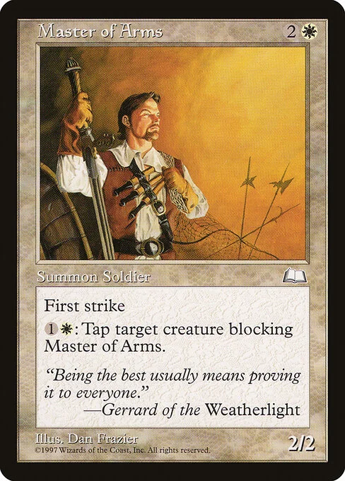 Master of Arms, carta Magic di tipo Creature — Human Soldier illustrata da Dan Frazier