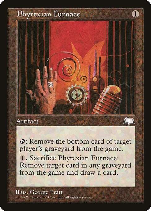 Phyrexian Furnace, carta Magic di tipo Artifact illustrata da George Pratt
