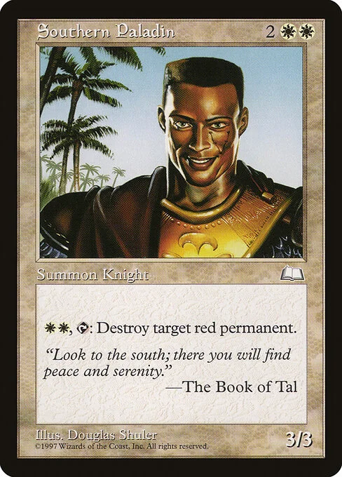Southern Paladin, carta Magic di tipo Creature — Human Knight illustrata da Douglas Shuler