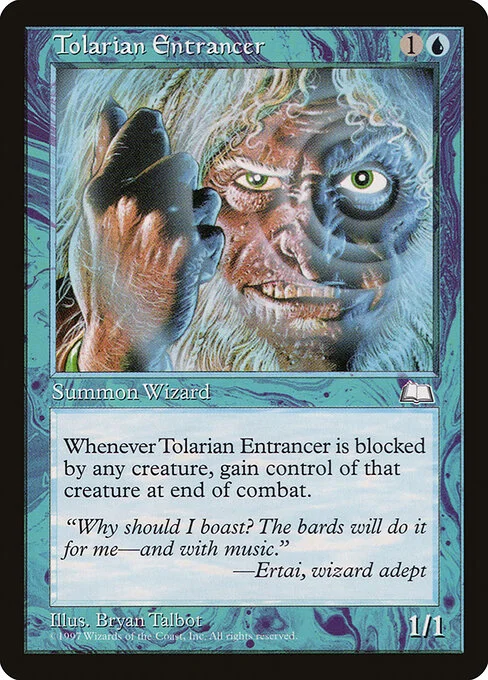Tolarian Entrancer, carta Magic di tipo Creature — Human Wizard illustrata da Bryan Talbot