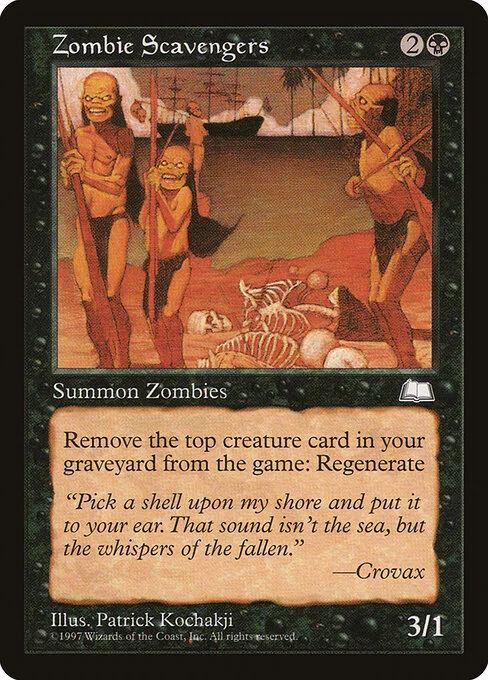 Zombie Scavengers, carta Magic di tipo Creature — Zombie illustrata da Patrick Kochakji