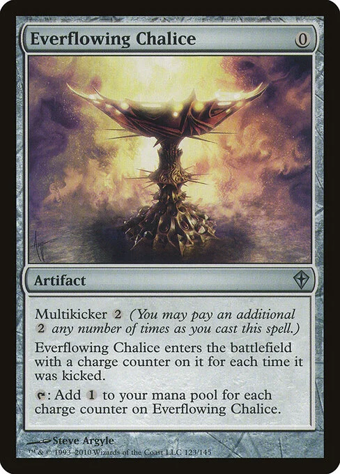Everflowing Chalice, carta Magic di tipo Artifact illustrata da Steve Argyle