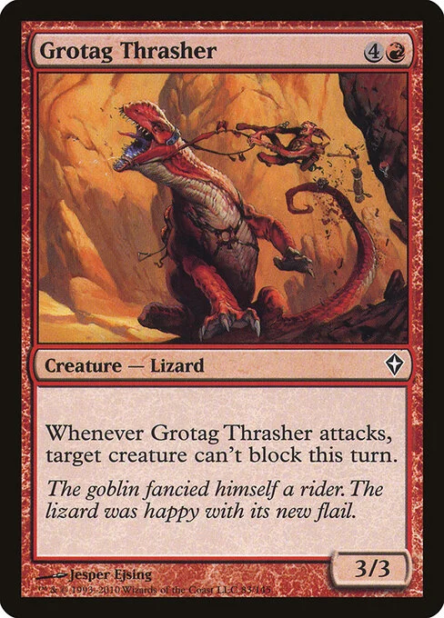 Grotag Thrasher, carta Magic di tipo Creature — Lizard illustrata da Jesper Ejsing