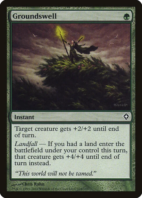 Groundswell, carta Magic di tipo Instant illustrata da Chris Rahn