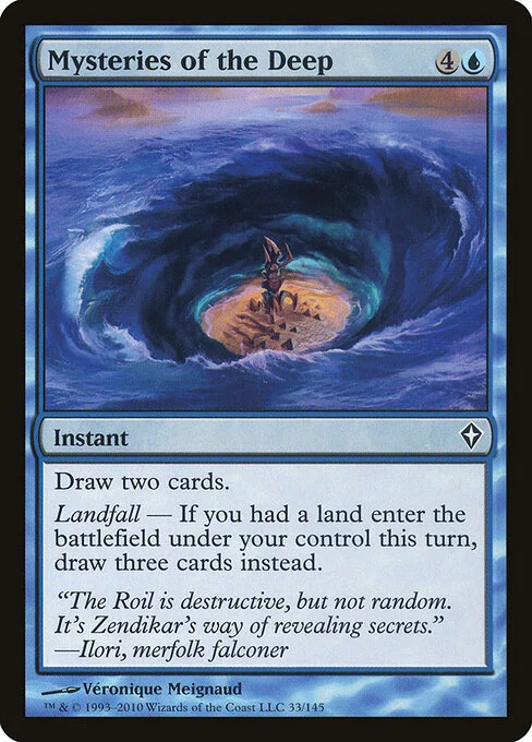Mysteries of the Deep, carta Magic di tipo Instant illustrata da Véronique Meignaud