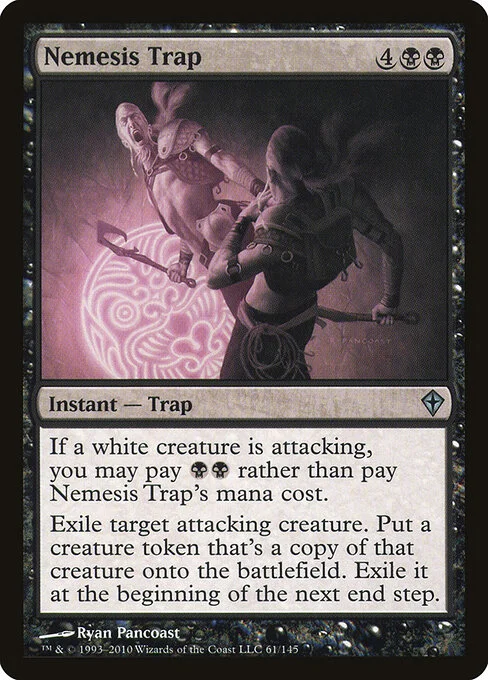 Nemesis Trap, carta Magic di tipo Instant — Trap illustrata da Ryan Pancoast