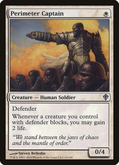 Perimeter Captain, carta Magic di tipo Creature — Human Soldier illustrata da Steven Belledin