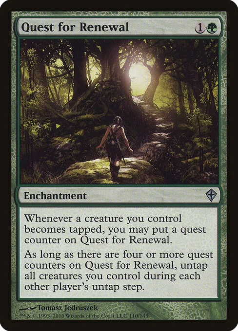 Quest for Renewal, carta Magic di tipo Enchantment illustrata da Tomasz Jedruszek