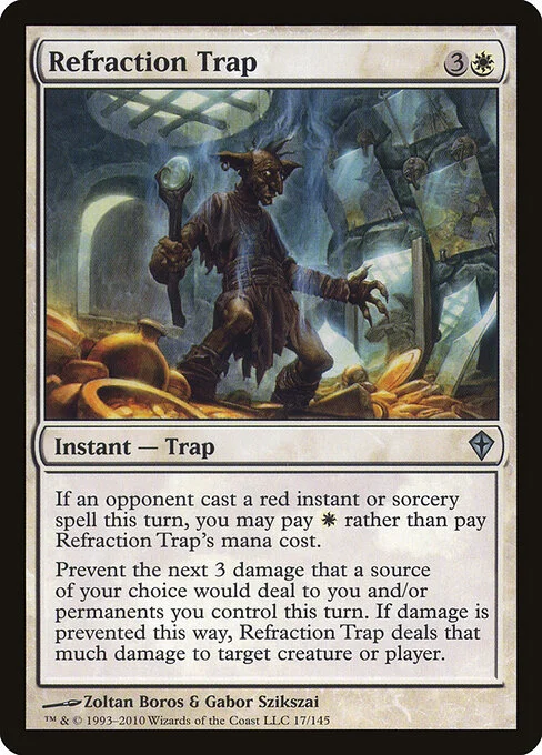 Refraction Trap, carta Magic di tipo Instant — Trap illustrata da Zoltan Boros & Gabor Szikszai