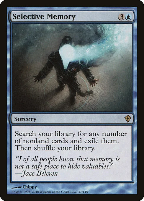 Selective Memory, carta Magic di tipo Sorcery illustrata da Chippy