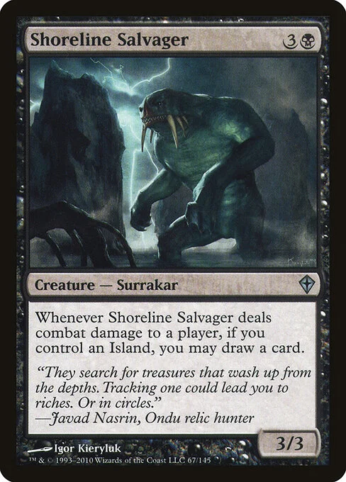 Shoreline Salvager, carta Magic di tipo Creature — Surrakar illustrata da Igor Kieryluk