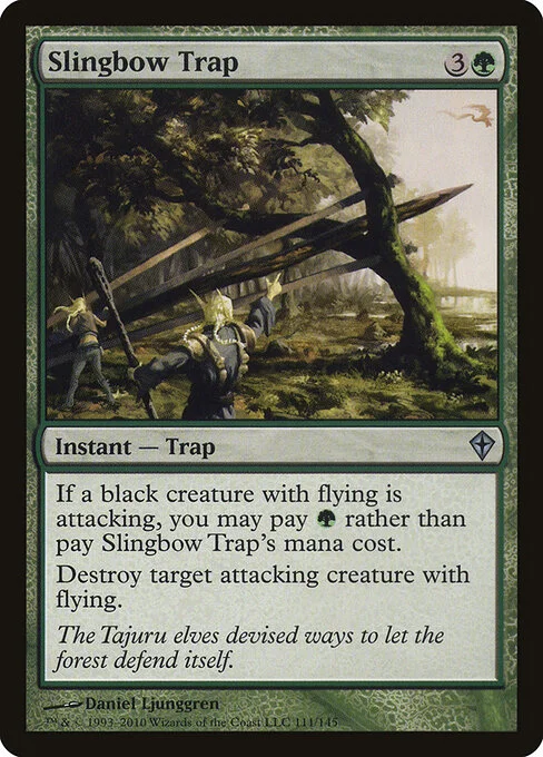 Slingbow Trap, carta Magic di tipo Instant — Trap illustrata da Daniel Ljunggren