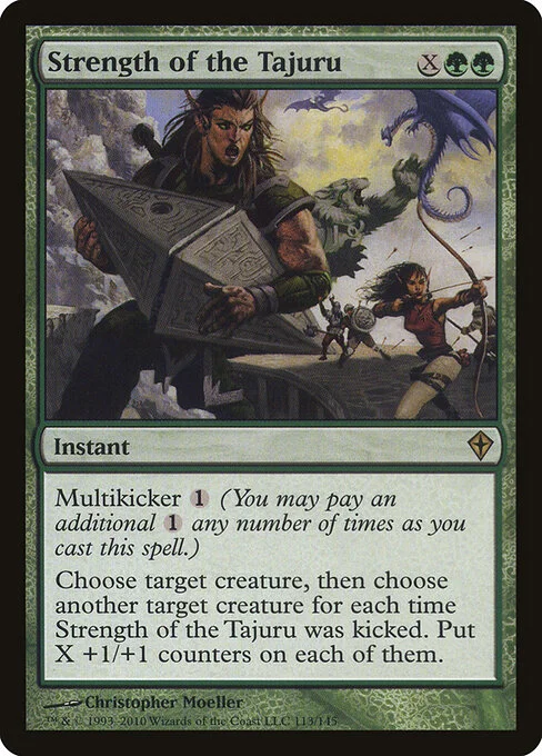 Strength of the Tajuru, carta Magic di tipo Instant illustrata da Christopher Moeller