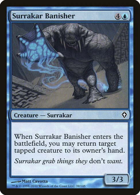 Surrakar Banisher, carta Magic di tipo Creature — Surrakar illustrata da Matt Cavotta