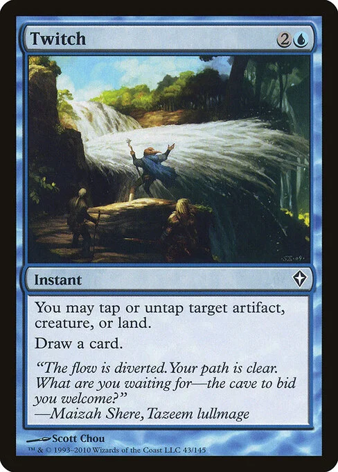 Twitch, carta Magic di tipo Instant illustrata da Scott Chou