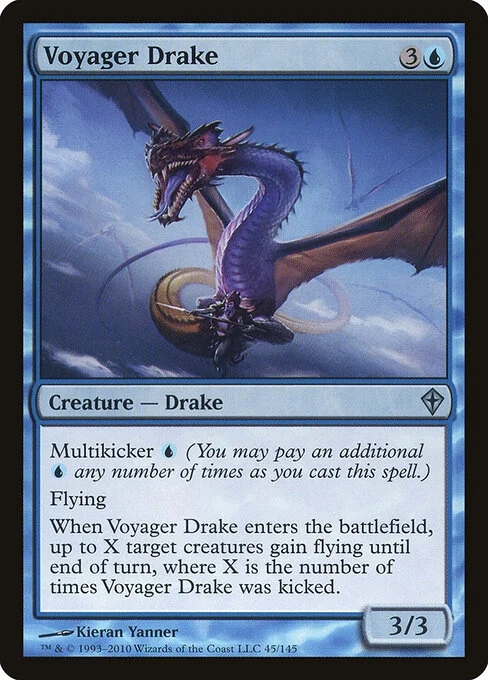 Voyager Drake, carta Magic di tipo Creature — Drake illustrata da Kieran Yanner