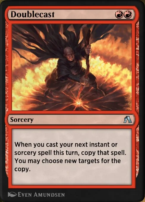 Doublecast, carta Magic di tipo Sorcery illustrata da Even Amundsen