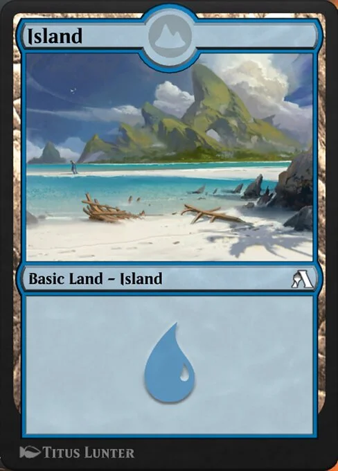 Island, carta Magic di tipo Basic Land — Island illustrata da Titus Lunter
