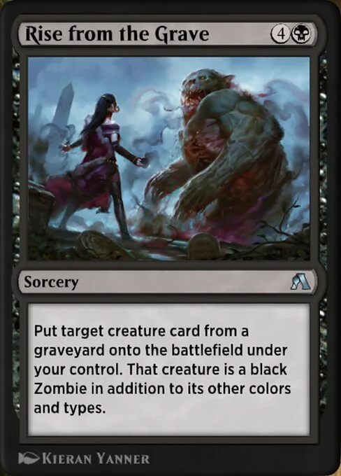 Rise from the Grave, carta Magic di tipo Sorcery illustrata da Kieran Yanner