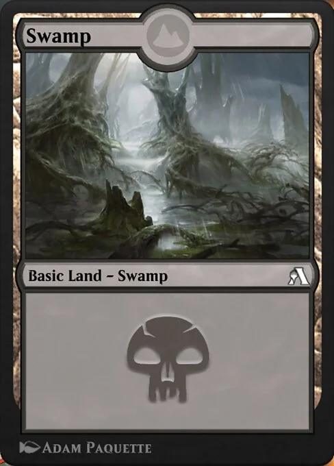 Swamp, carta Magic di tipo Basic Land — Swamp illustrata da Adam Paquette