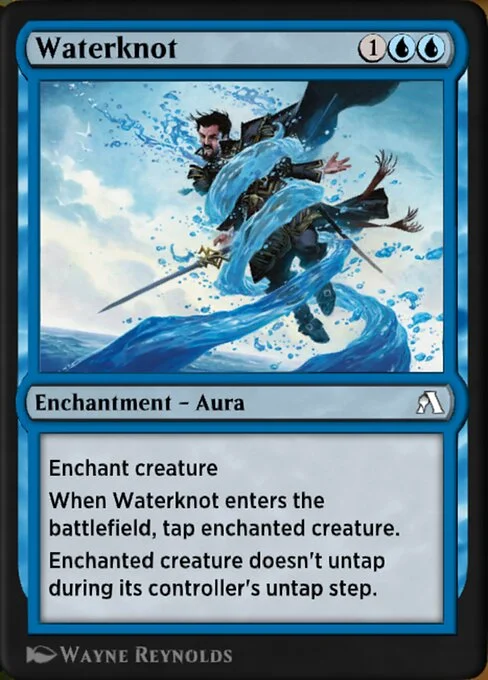 Waterknot, carta Magic di tipo Enchantment — Aura illustrata da Wayne Reynolds