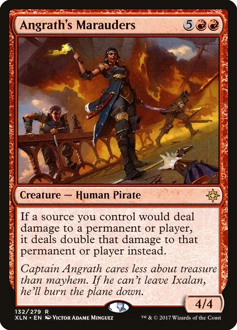 Angrath's Marauders, carta Magic di tipo Creature — Human Pirate illustrata da Victor Adame Minguez
