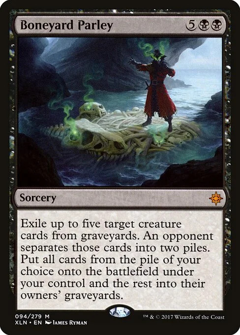Boneyard Parley, carta Magic di tipo Sorcery illustrata da James Ryman