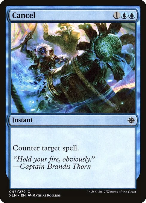 Cancel, carta Magic di tipo Instant illustrata da Mathias Kollros