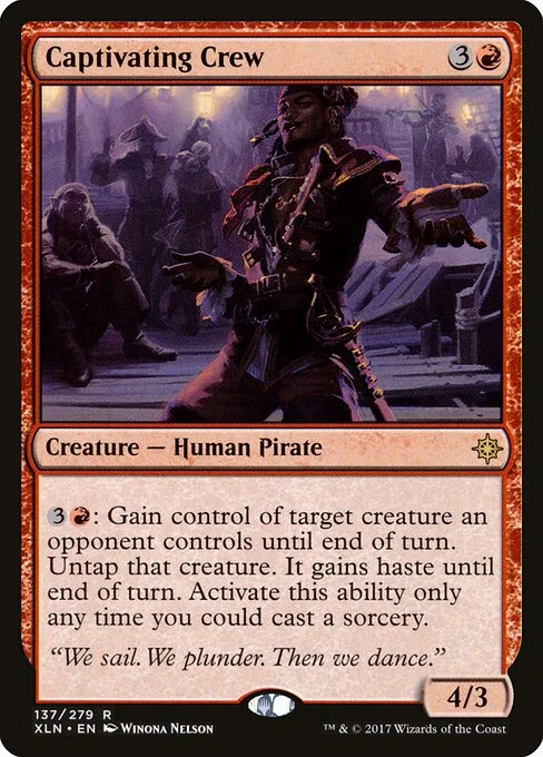 Captivating Crew, carta Magic di tipo Creature — Human Pirate illustrata da Winona Nelson