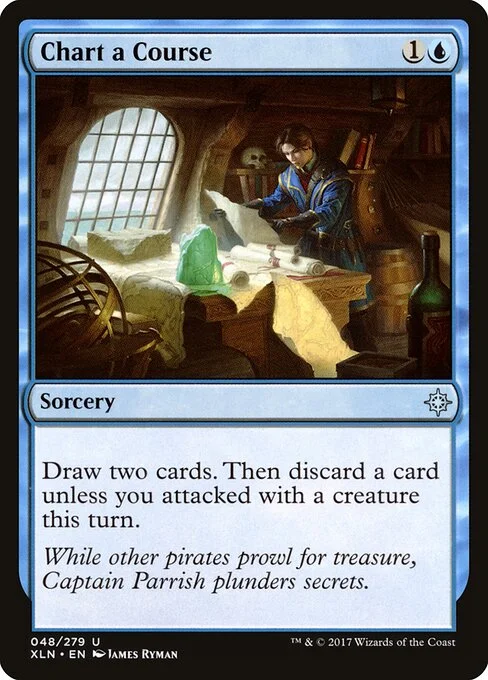 Chart a Course, carta Magic di tipo Sorcery illustrata da James Ryman