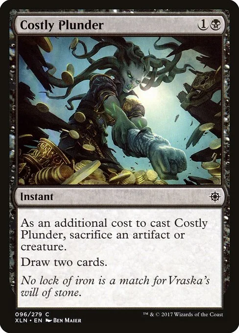 Costly Plunder, carta Magic di tipo Instant illustrata da Ben Maier