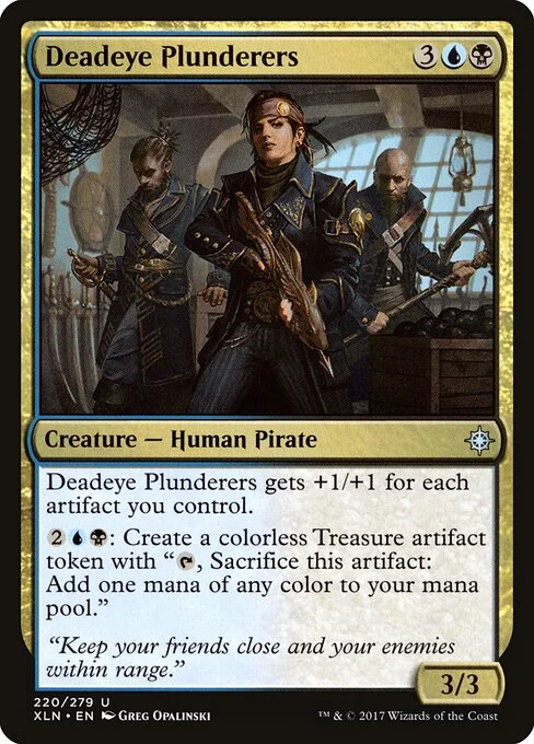 Deadeye Plunderers, carta Magic di tipo Creature — Human Pirate illustrata da Greg Opalinski
