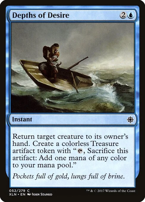 Depths of Desire, carta Magic di tipo Instant illustrata da John Stanko