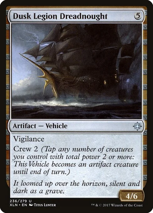 Dusk Legion Dreadnought, carta Magic di tipo Artifact — Vehicle illustrata da Titus Lunter