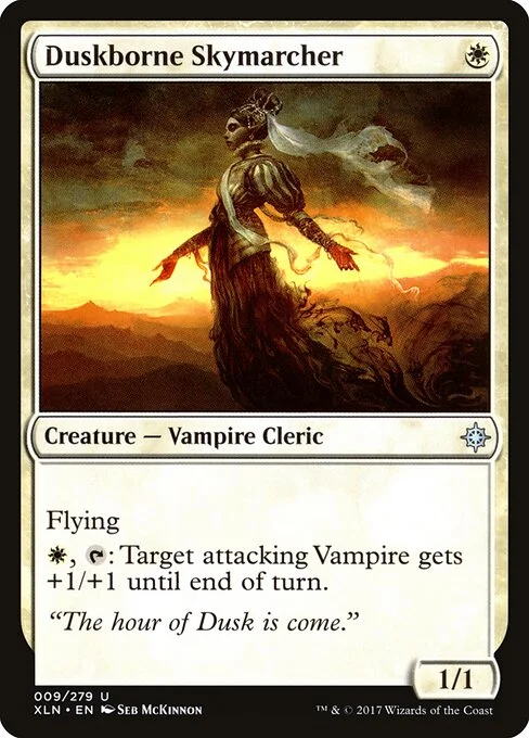 Duskborne Skymarcher, carta Magic di tipo Creature — Vampire Cleric illustrata da Seb McKinnon