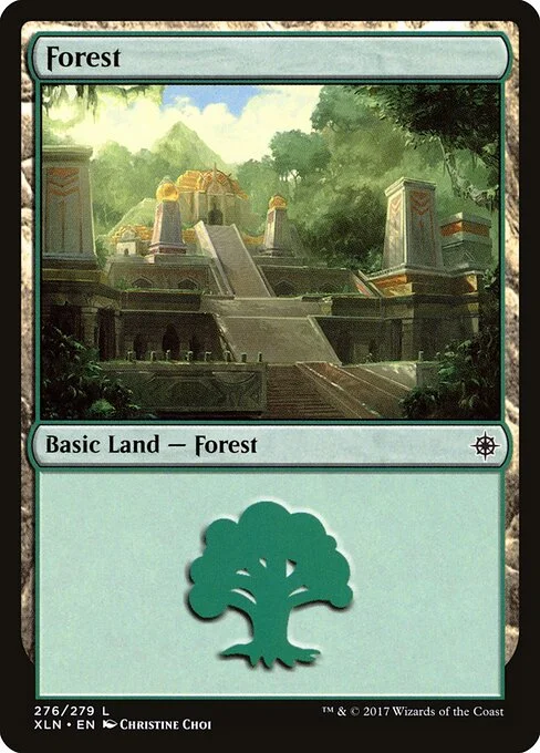Forest, carta Magic di tipo Basic Land — Forest illustrata da Christine Choi