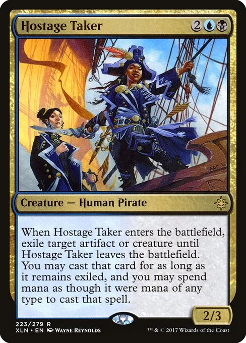 Hostage Taker, carta Magic di tipo Creature — Human Pirate illustrata da Wayne Reynolds