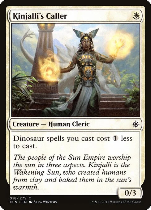 Kinjalli's Caller, carta Magic di tipo Creature — Human Cleric illustrata da Sara Winters