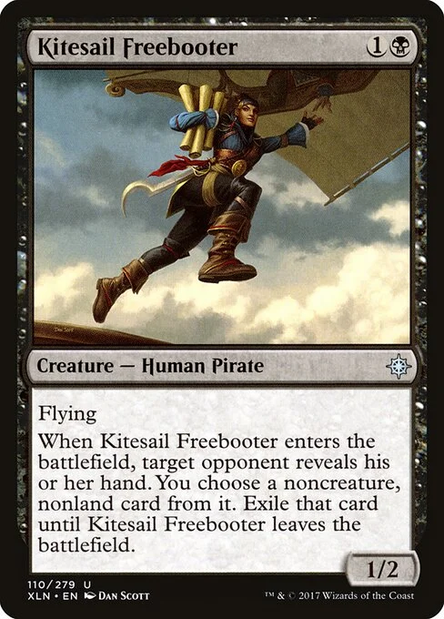 Kitesail Freebooter, carta Magic di tipo Creature — Human Pirate illustrata da Dan Murayama Scott