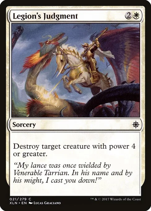 Legion's Judgment, carta Magic di tipo Sorcery illustrata da Lucas Graciano