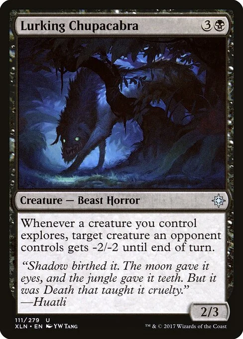 Lurking Chupacabra, carta Magic di tipo Creature — Beast Horror illustrata da YW Tang