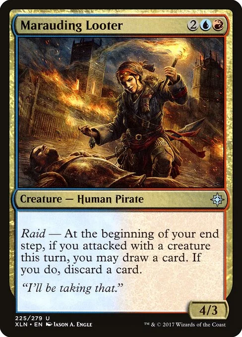 Marauding Looter, carta Magic di tipo Creature — Human Pirate illustrata da Jason A. Engle