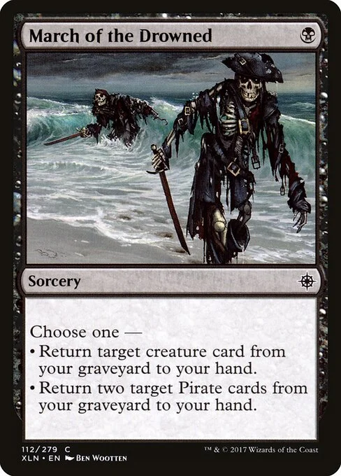 March of the Drowned, carta Magic di tipo Sorcery illustrata da Ben Wootten