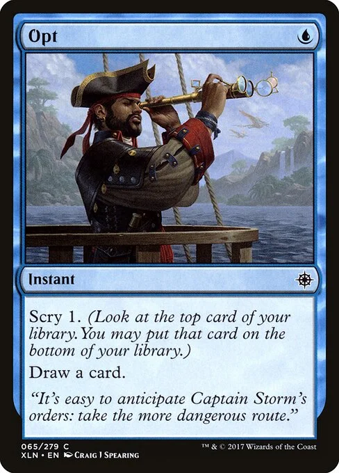 Opt, carta Magic di tipo Instant illustrata da Craig J Spearing
