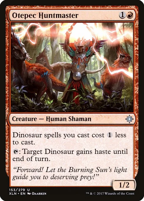 Otepec Huntmaster, carta Magic di tipo Creature — Human Shaman illustrata da Daarken