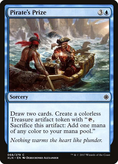 Pirate's Prize, carta Magic di tipo Sorcery illustrata da Deruchenko Alexander