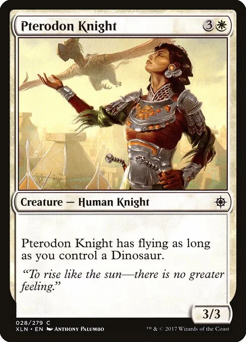 Pterodon Knight, carta Magic di tipo Creature — Human Knight illustrata da Anthony Palumbo