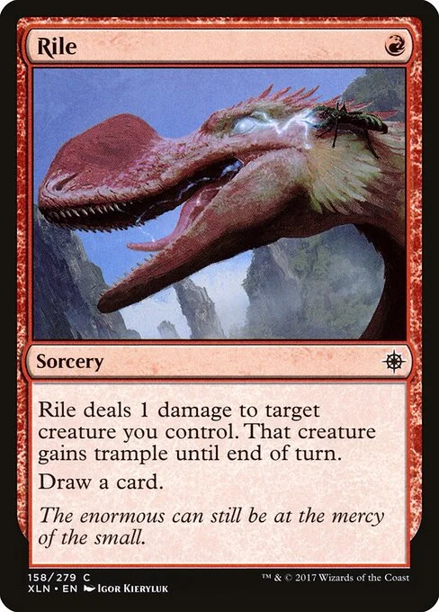 Rile, carta Magic di tipo Sorcery illustrata da Igor Kieryluk