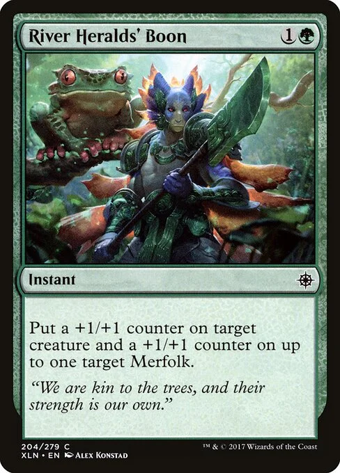 River Heralds' Boon, carta Magic di tipo Instant illustrata da Alex Konstad