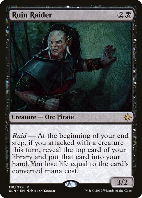 Ruin Raider, carta Magic di tipo Creature — Orc Pirate illustrata da Kieran Yanner